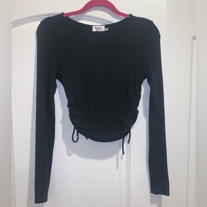 Princess Polly long sleeve cropped top